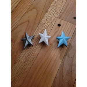 3 Kidz Bratz doll HAIR Brushes Combs Stars Accessories Silver White Blue